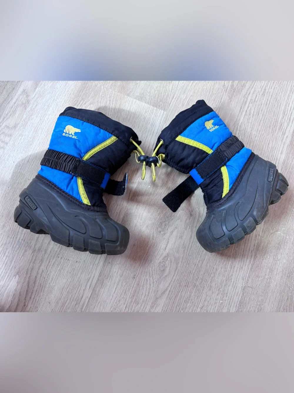 Sorel Kids Blue and Black insulated Winter Boots. Toddler Sz 7
